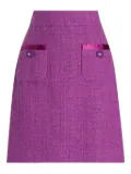 Dolce & Gabbana textured mini skirt - Purple