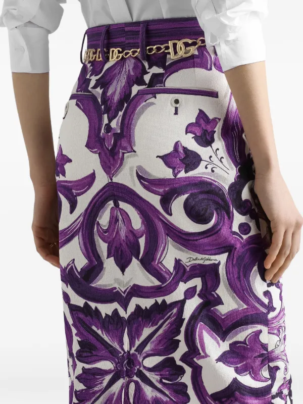 Dolce & Gabbana グラフィック スカート | ホワイト | FARFETCH JP
