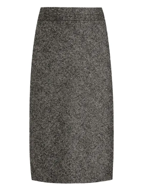 Dolce & Gabbana herringbone midi pencil skirt