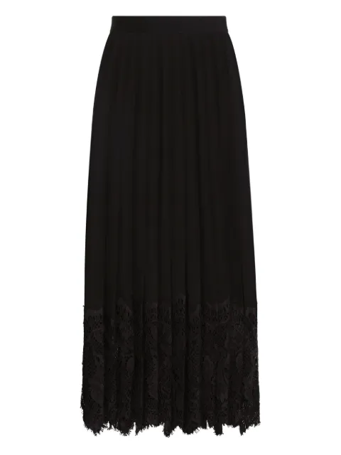 Dolce & Gabbana lace-trim midi skirt