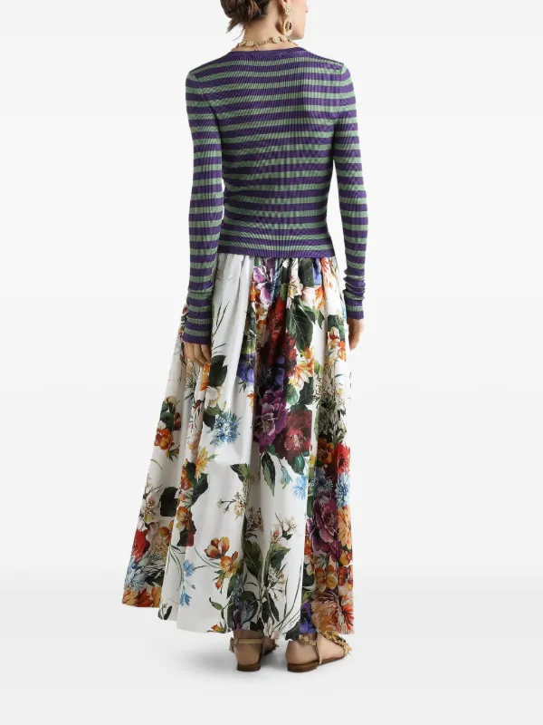 Dolce & Gabbana floral-print Maxi Skirt | White | FARFETCH