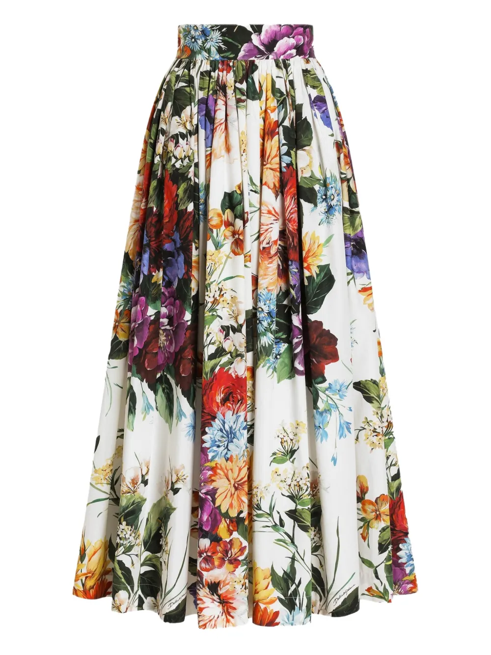 Dolce & Gabbana Maxirock mit Blumen-Print | Weiß | Image 1