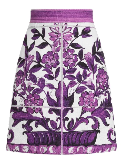 Dolce & Gabbana Saia com estampa Majolica