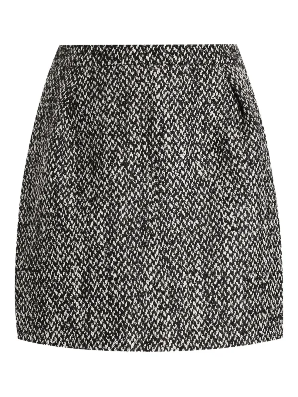 ドルチェ&ガッバーナ ツイードスカート Dolce & Gabbana ツイード ミニスカート | ブラック | FARFETCH JP