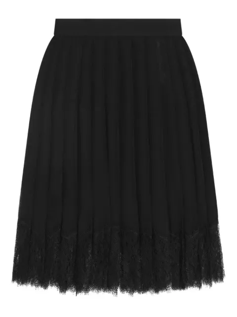 Dolce & Gabbana pleated lace mini skirt