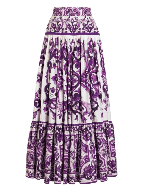 Dolce & Gabbana Majolica-print maxi skirt