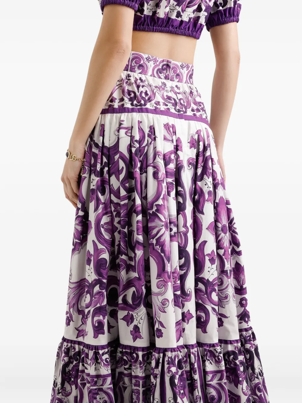 Dolce & Gabbana Maxi-rok met A-lijn Paars