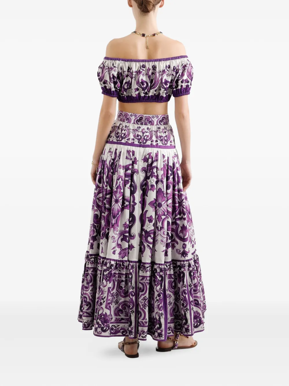 Dolce & Gabbana Maxi-rok met A-lijn Paars