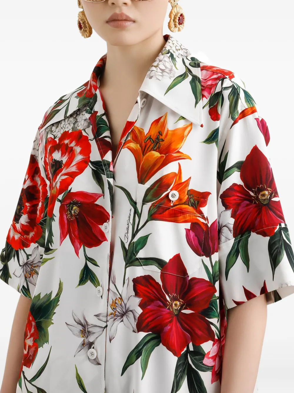 Dolce & Gabbana Zijden blouse Wit
