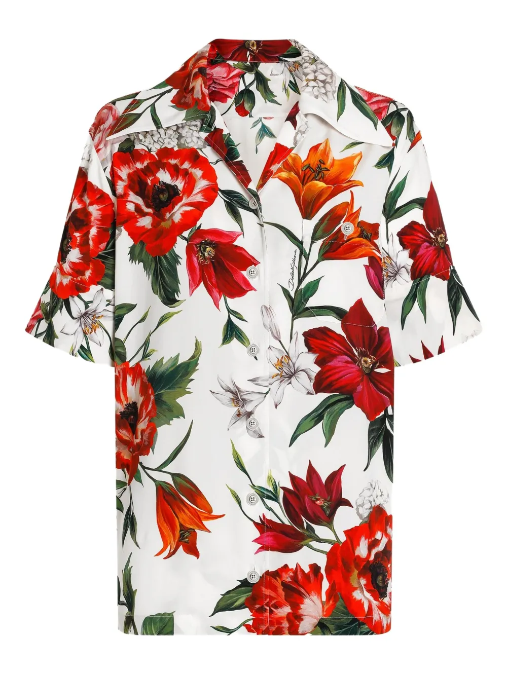 Dolce & Gabbana Zijden blouse Wit