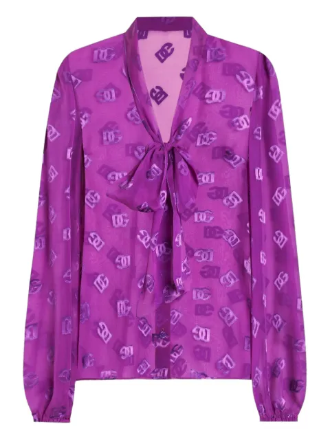 Dolce & Gabbana DG logo-jacquard shirt