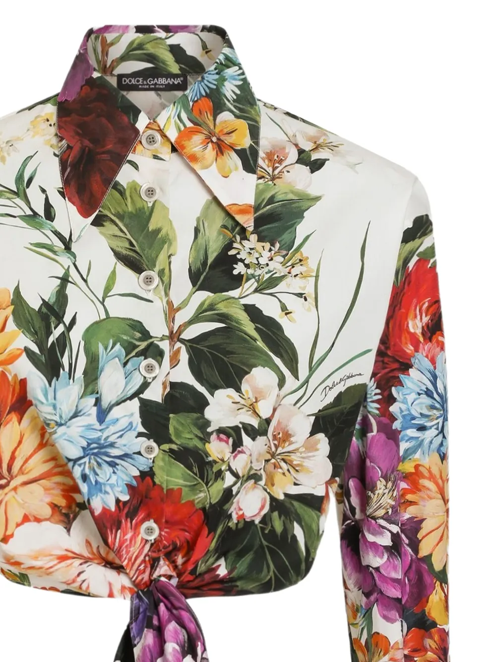 Dolce & Gabbana Shirt met bloemenprint - Geel