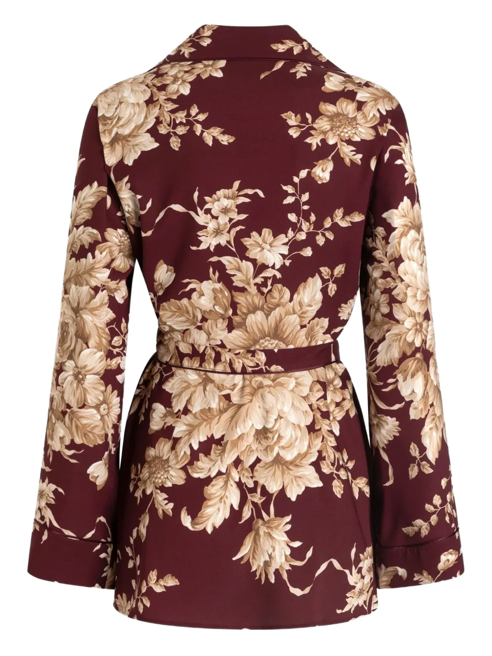 Dolce & Gabbana floral belted shirt - Rood