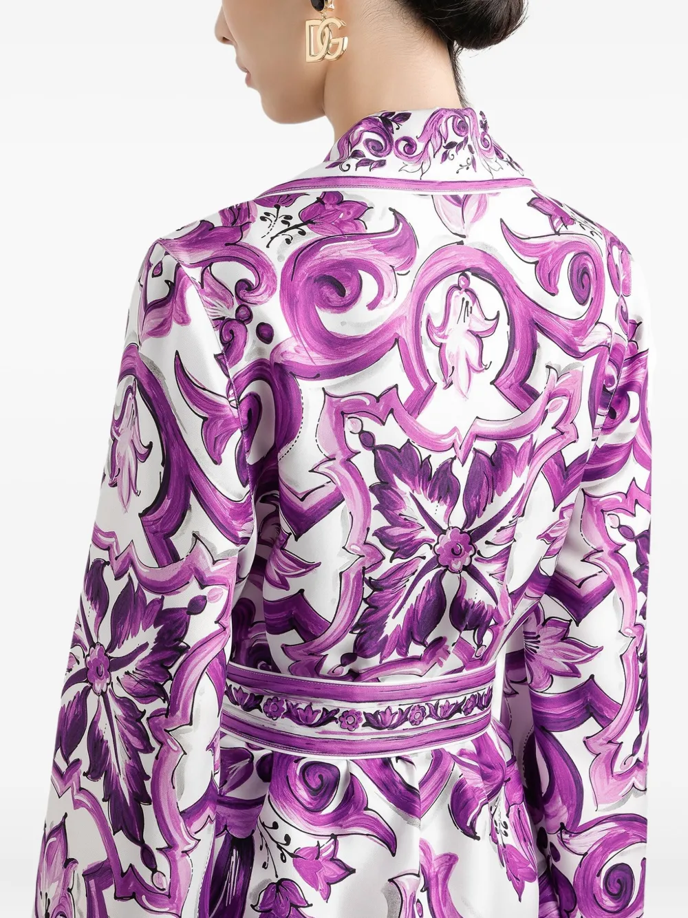 Dolce & Gabbana Zijden blouse Paars