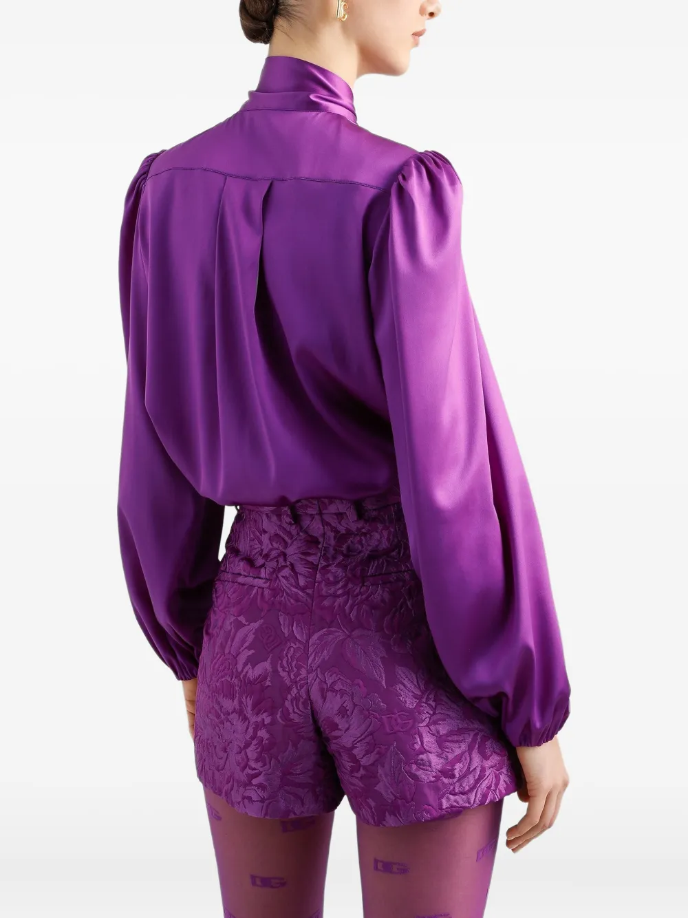 Dolce & Gabbana Satijnen blouse Paars
