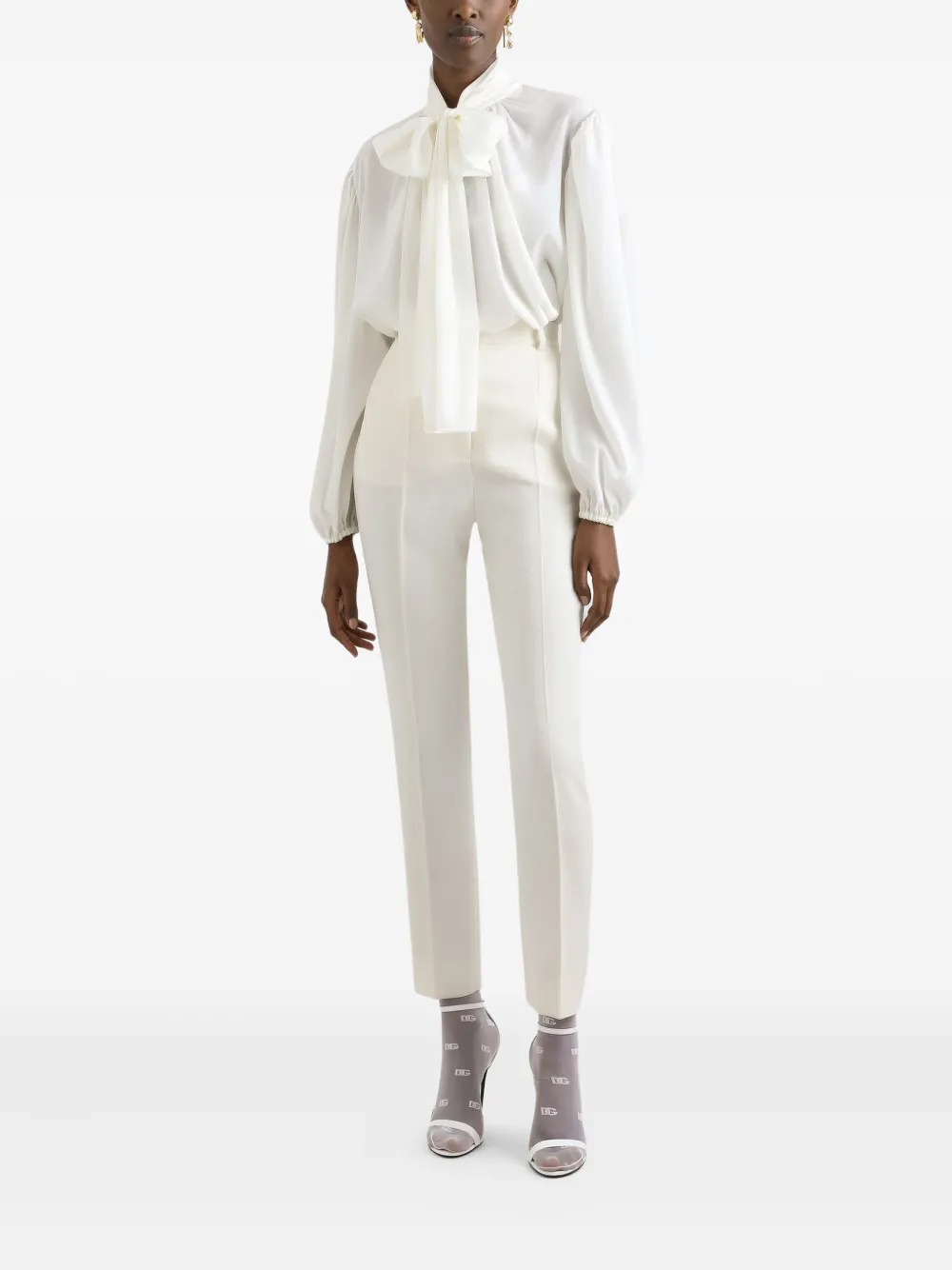 Dolce & Gabbana Shirt met strikdetail Wit