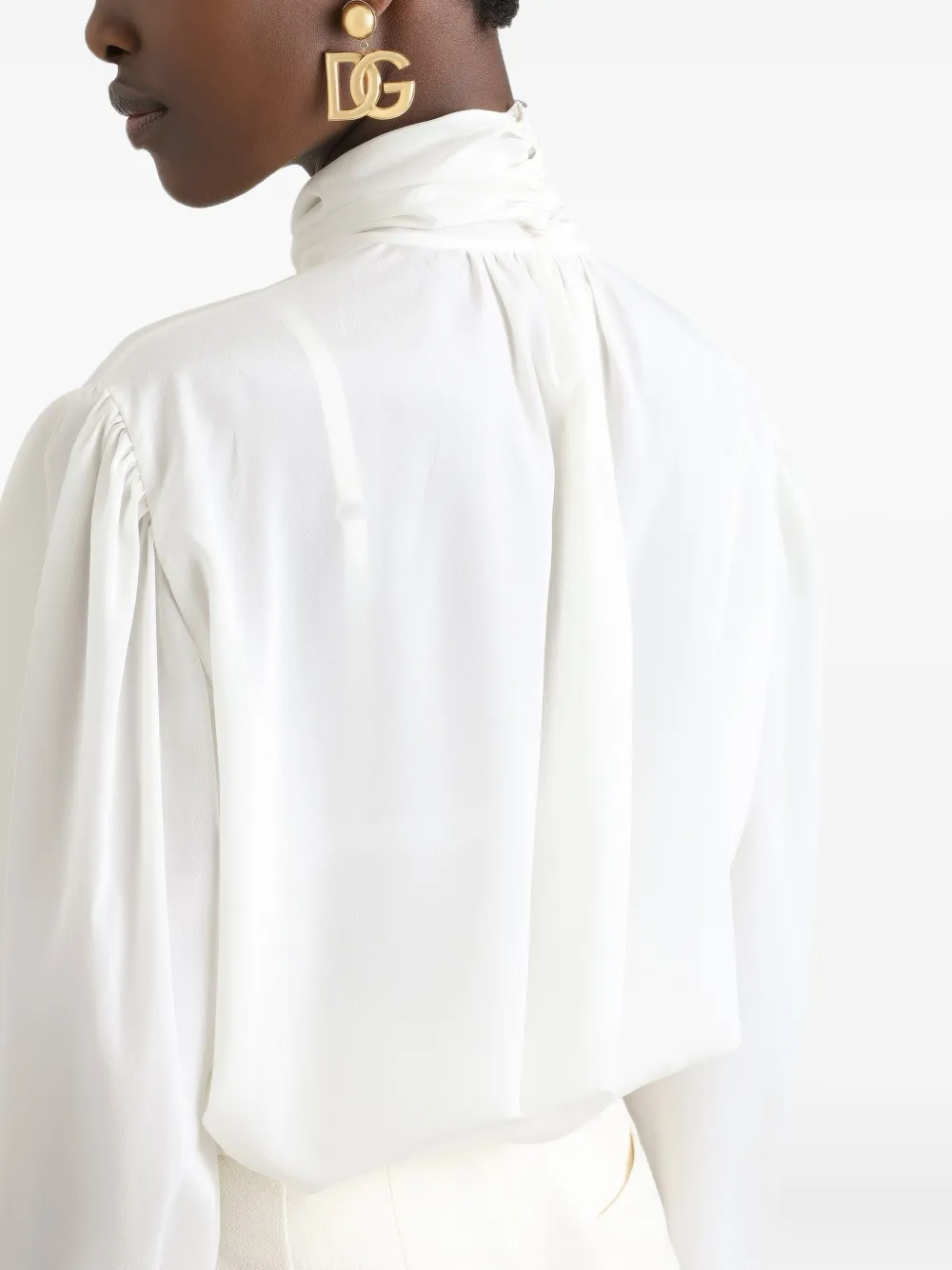 Dolce & Gabbana Shirt met strikdetail Wit