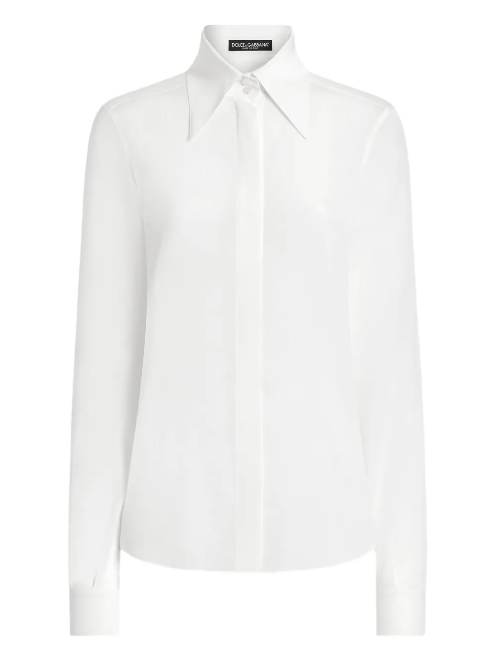 Dolce & Gabbana Pointed-collar Shirt In White