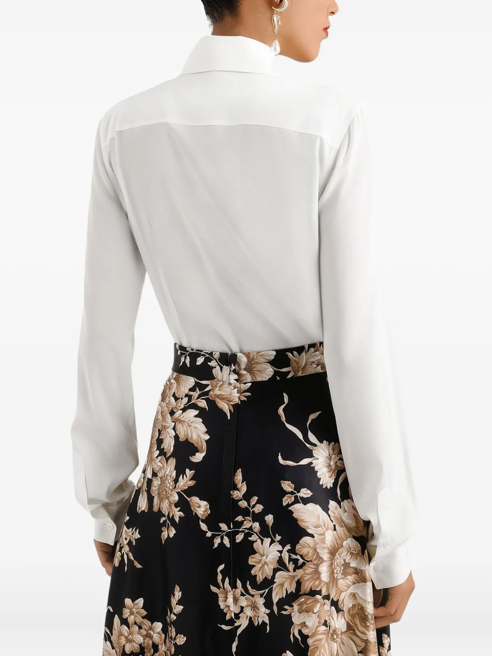 Dolce & Gabbana Pointed-collar Shirt In White