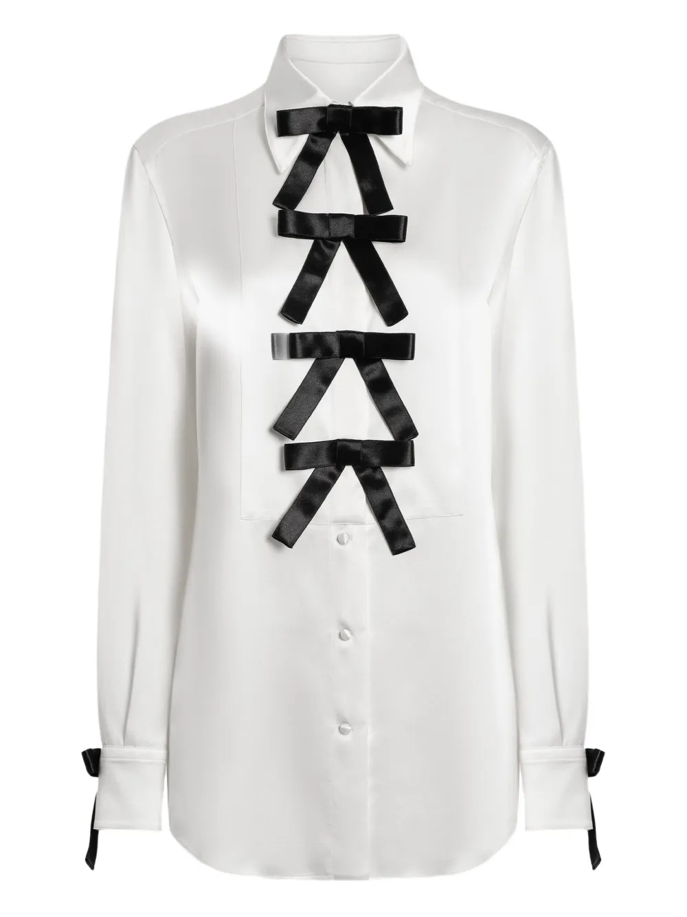 Dolce & Gabbana bow-embellished satin blouse | White | Image 1