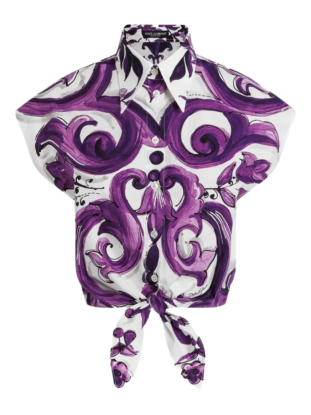 Dolce & Gabbana camisa con estampado gráfico | blanco | Image 1