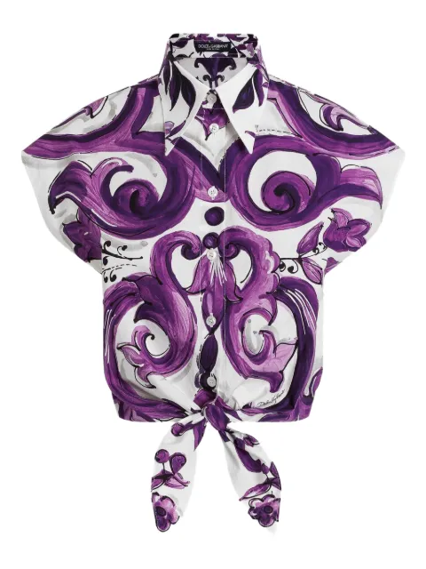 Dolce & Gabbana graphic-print cotton shirt