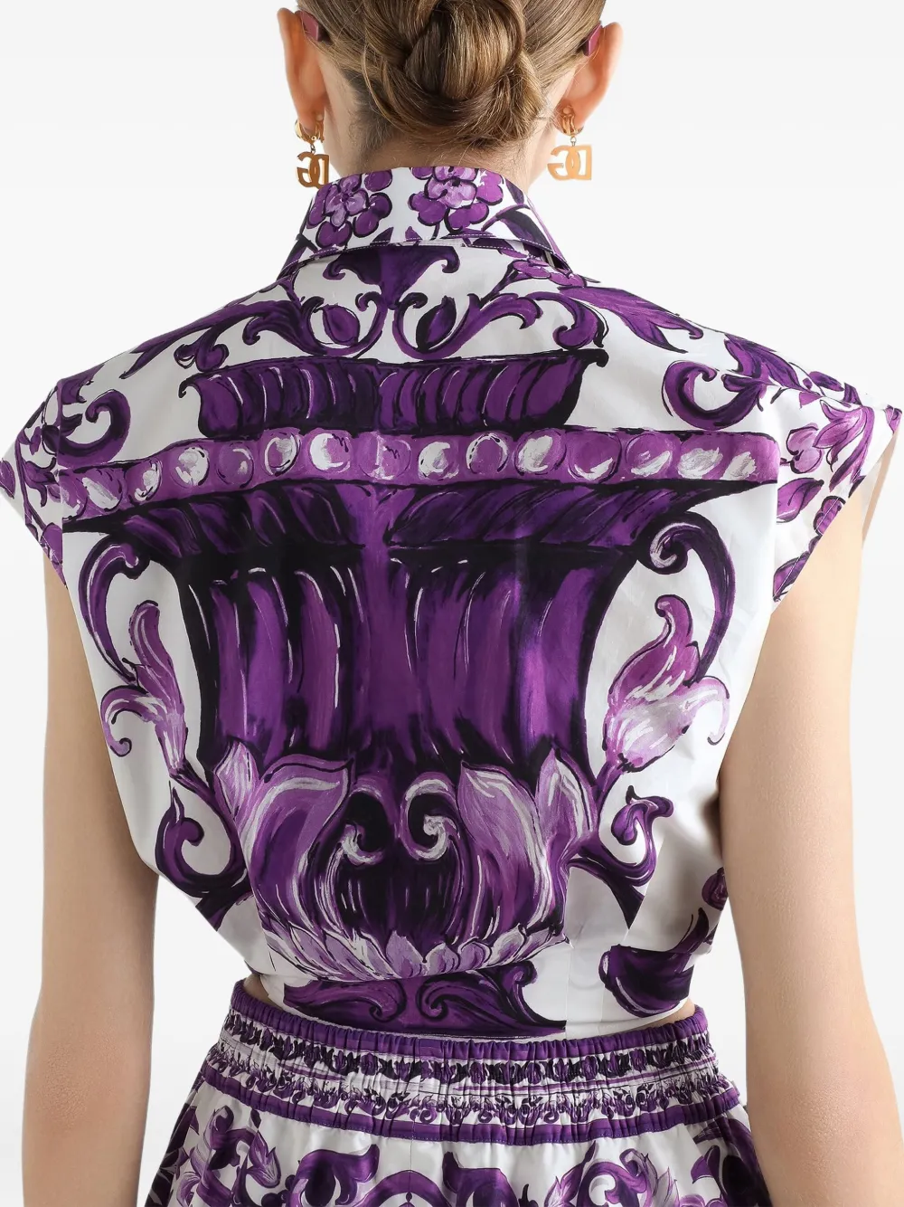 Dolce & Gabbana Blouse met print Wit