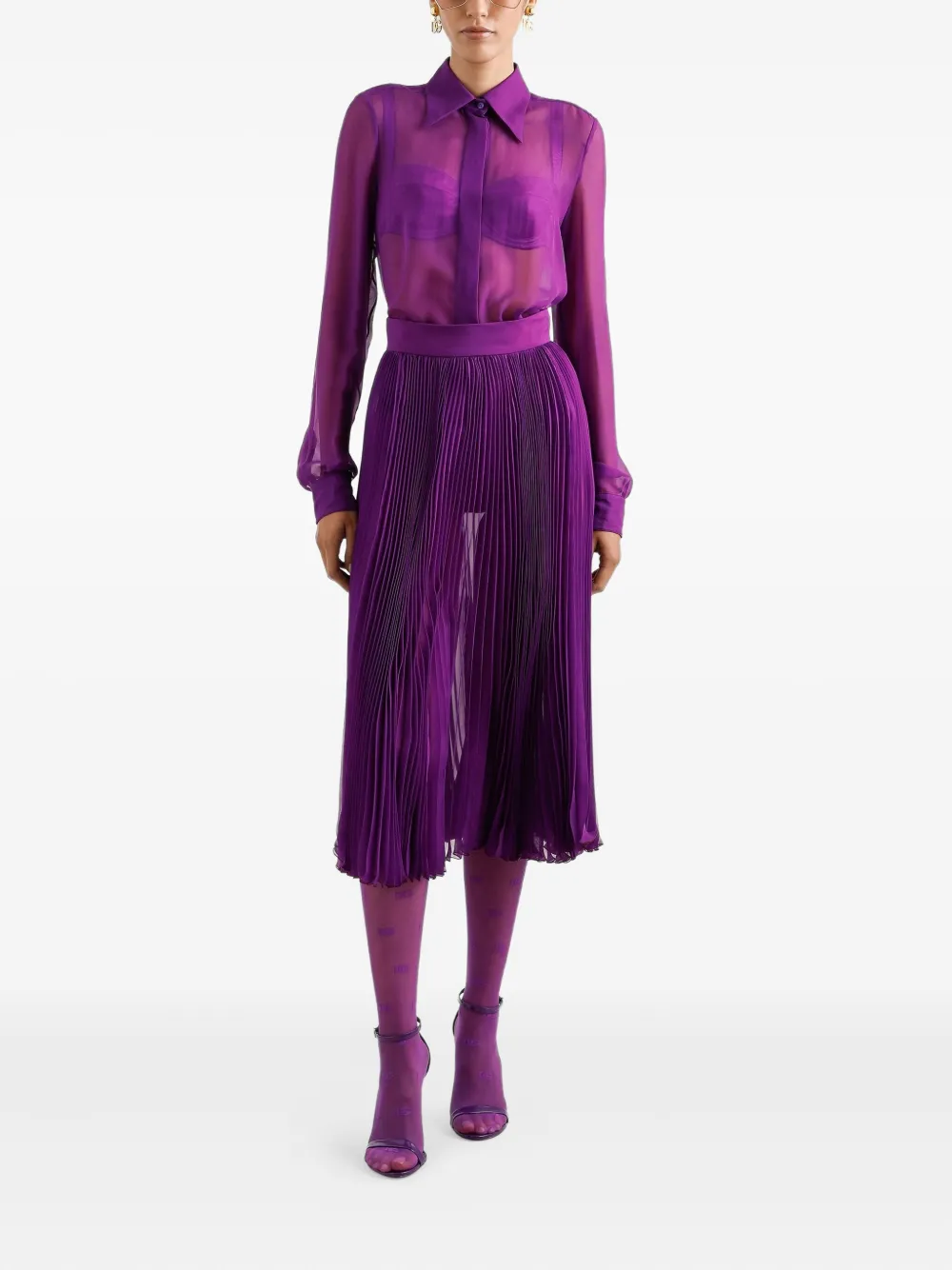Dolce & Gabbana Zijden blouse - Paars