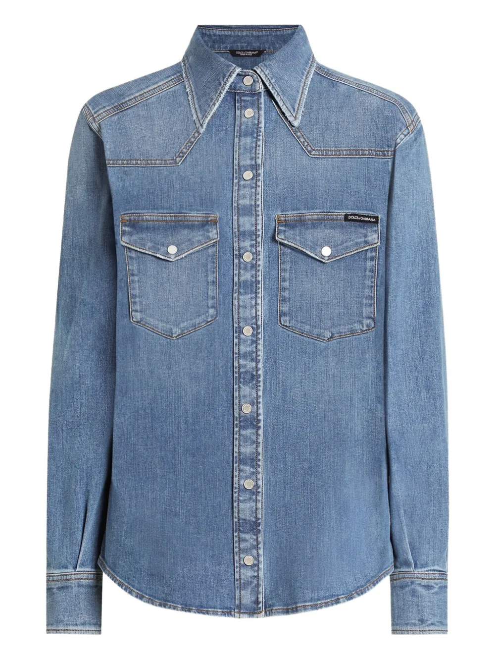Dolce & Gabbana Denim Shirt In Blue