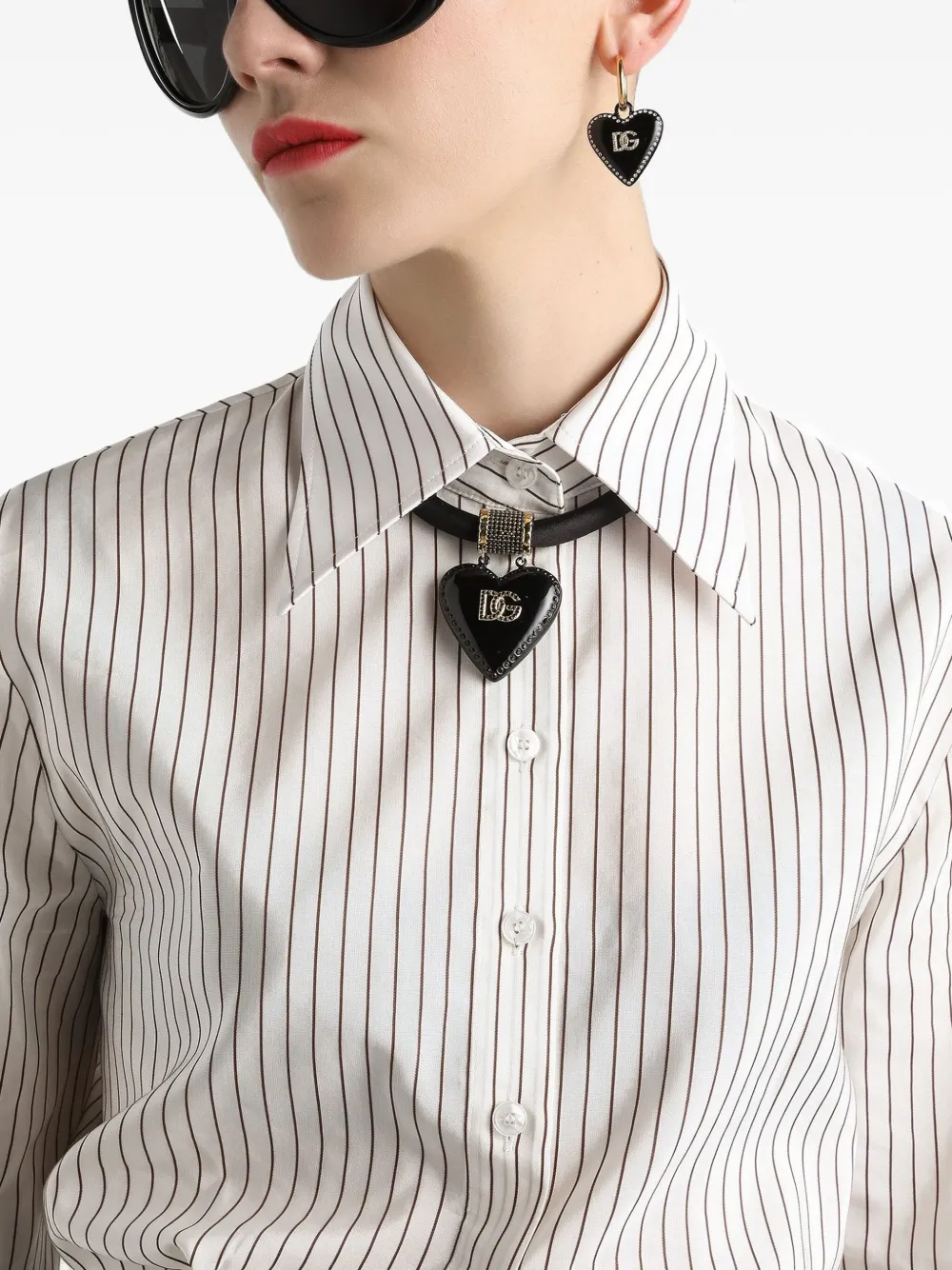 Dolce & Gabbana Gestreept blouse Wit