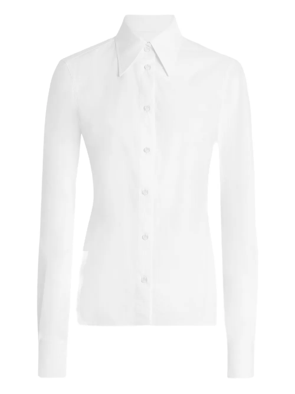 Dolce & Gabbana Straight Point-collar Shirt In White