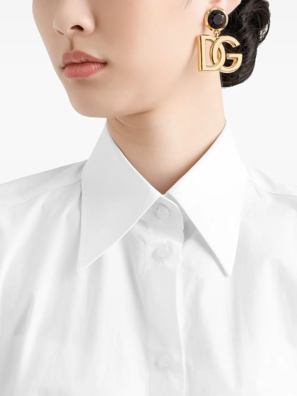 Dolce & Gabbana Straight Point-collar Shirt In White