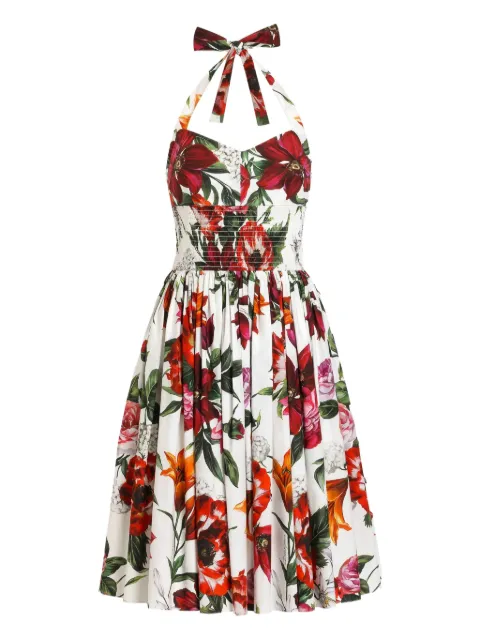 Dolce & Gabbana 플로럴 프린트 드레스