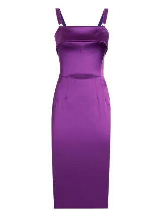 knee length dresses for ladies Noelle Satin Midi Dress main image 0