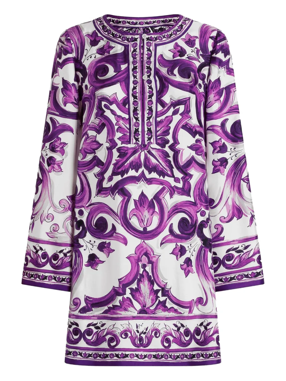Dolce & Gabbana Zijden jurk Wit