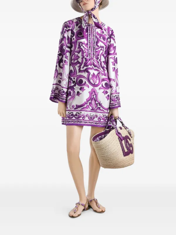 Dolce & Gabbana シルク ドレス | ホワイト | FARFETCH JP