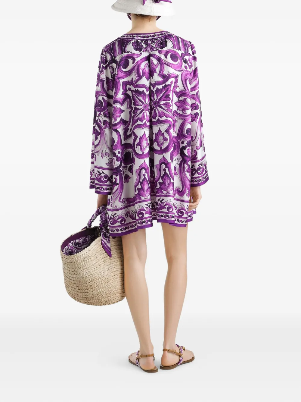 Dolce & Gabbana Zijden jurk Wit