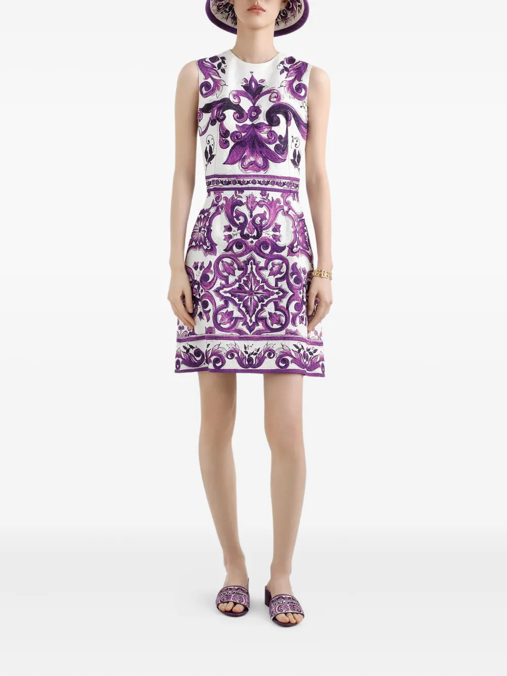 Dolce & Gabbana Jurk met print - Wit