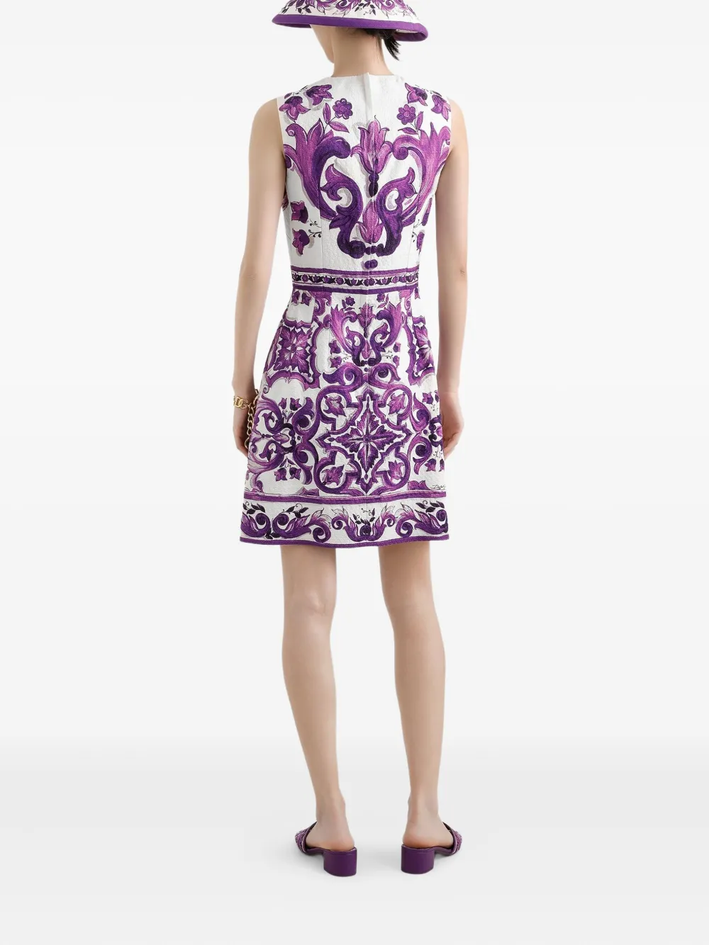 Dolce & Gabbana Jurk met print Wit