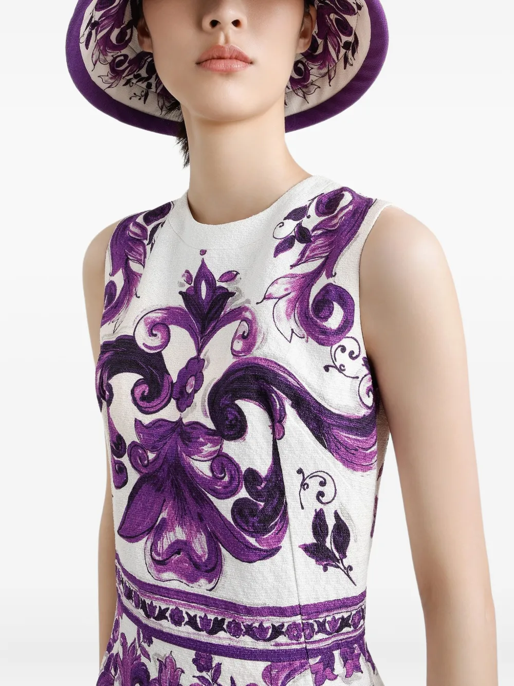 Dolce & Gabbana Jurk met print Wit