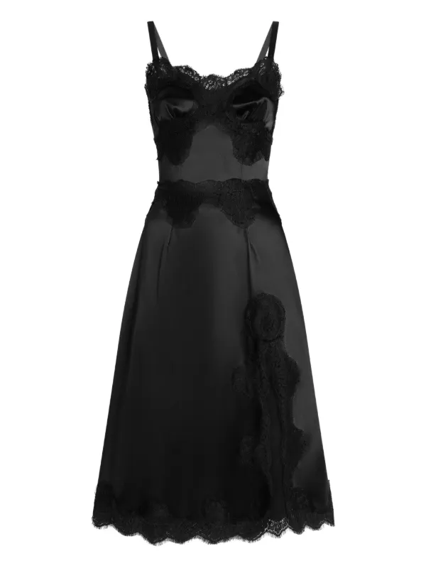 blue dress for baby girl Dolce & Gabbana Lace Trim Maxi Dress main image 1