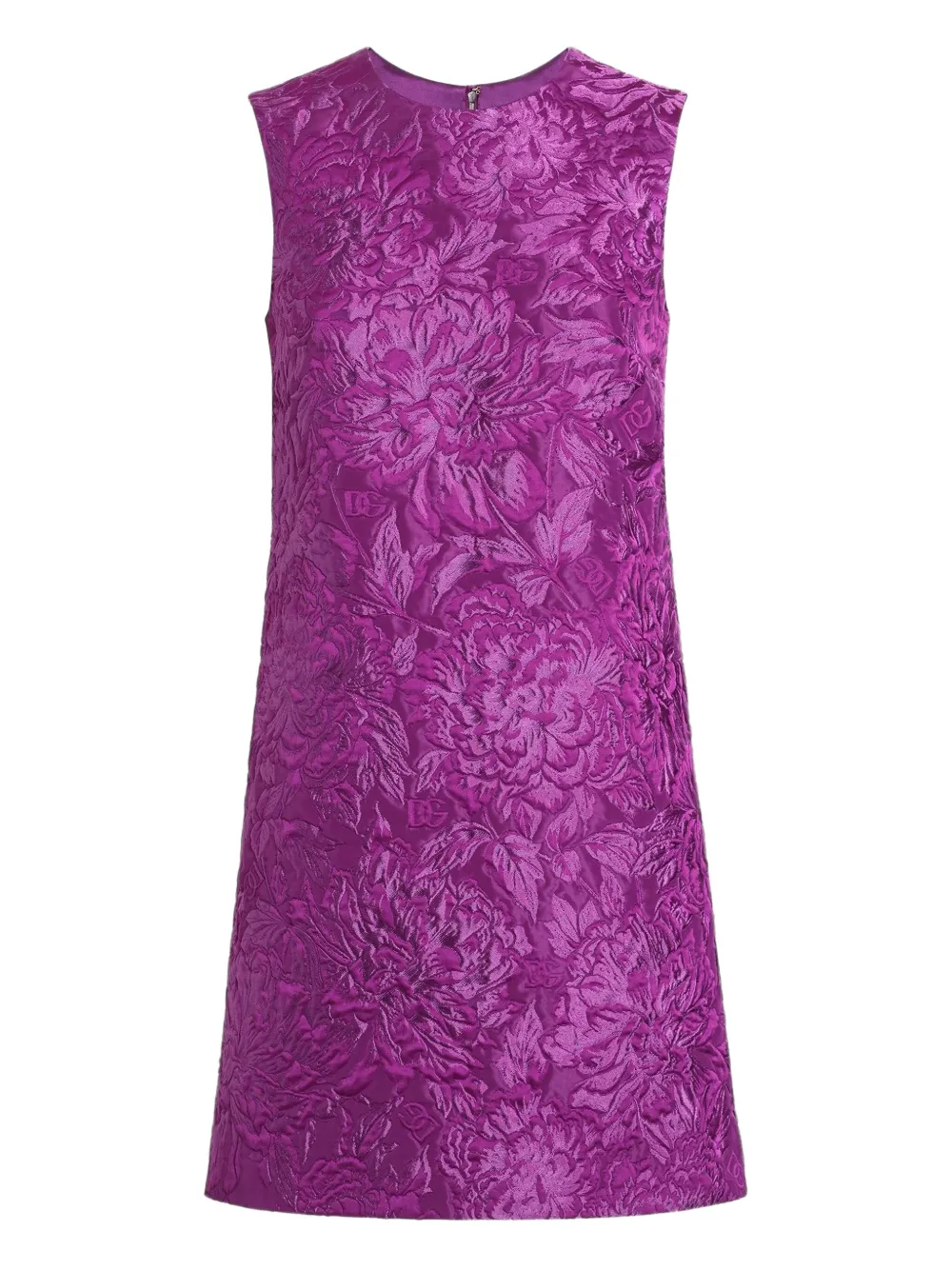 Dolce & Gabbana Mini-jurk met brokaat-effect Paars