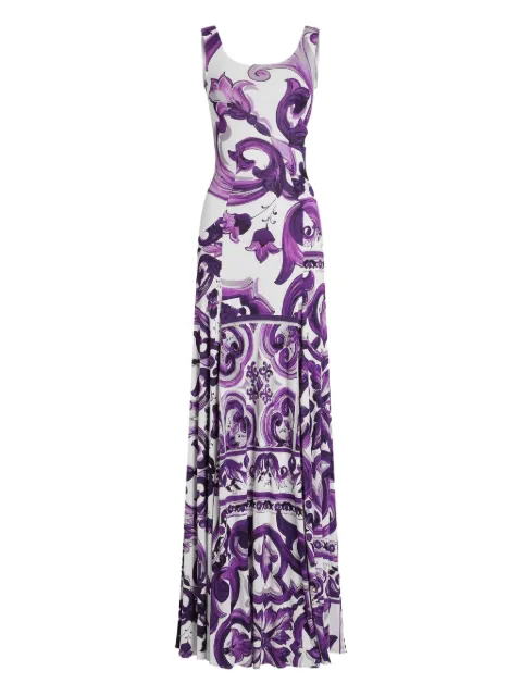 Dolce & Gabbana Maiolica-print midi dress