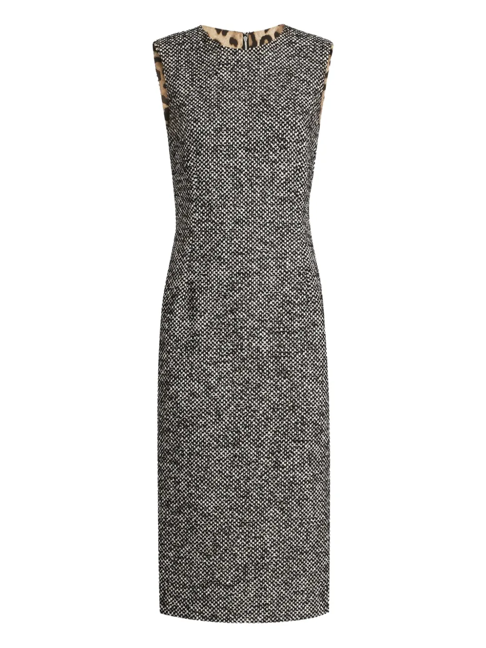 Dolce & Gabbana Sleeveless Midi Dress In Black