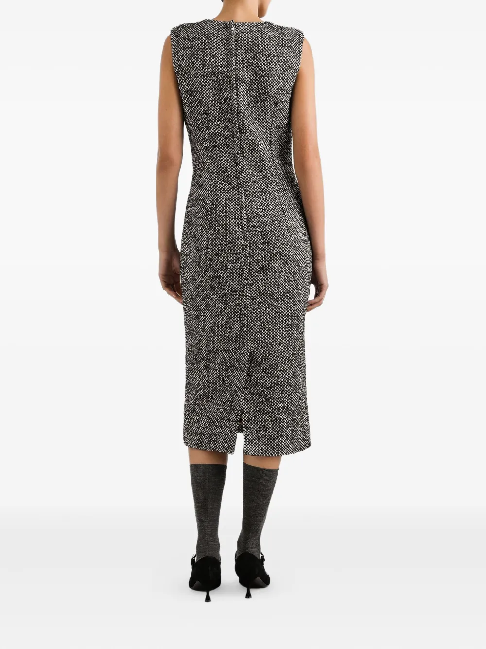 Dolce & Gabbana Mouwloze midi-jurk Zwart