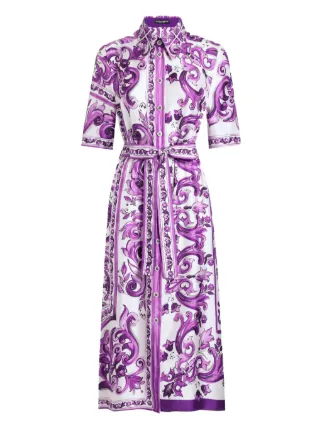 Dolce & Gabbana マヨリカ ドレス | ホワイト | FARFETCH JP