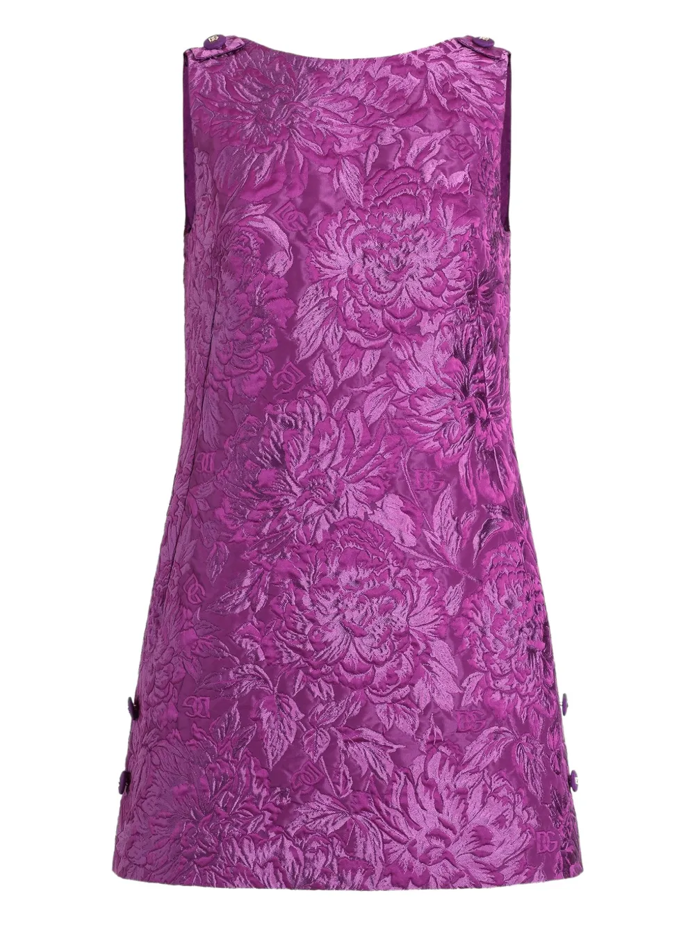 Dolce & Gabbana Brocade jurk Paars