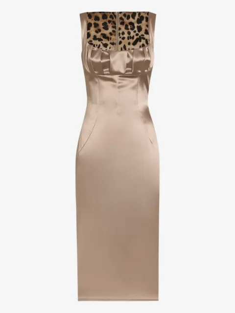 Dolce & Gabbana Abito in raso con pieghe