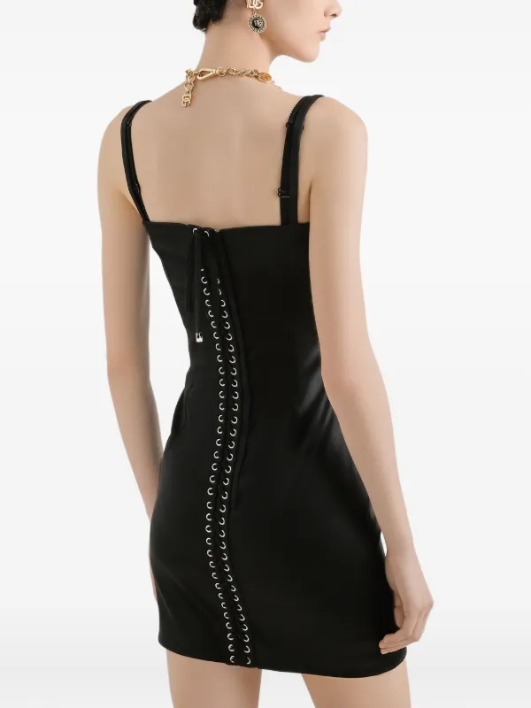 Dolce & Gabbana サテン スリップドレス | ブラック | FARFETCH JP