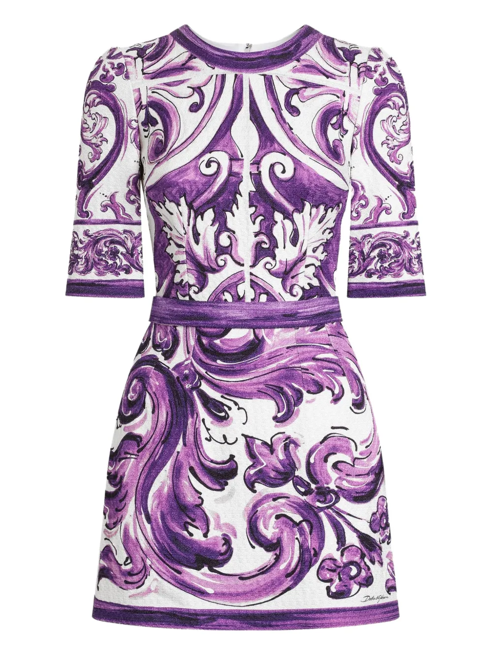 Dolce & Gabbana Mini-jurk met print Wit